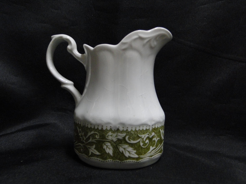 Meakin, J & G, Renaissance Green, Ironstone: Creamer / Cream Pitcher, Crazing