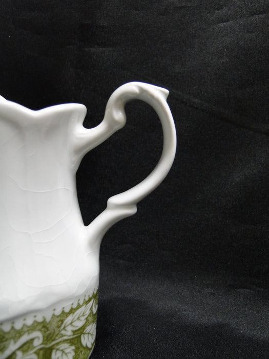 Meakin, J & G, Renaissance Green, Ironstone: Creamer / Cream Pitcher, Crazing