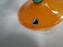 Czech Opus Handblown Multicolored Glass: Green & Orange Martini (s), 7 1/2"