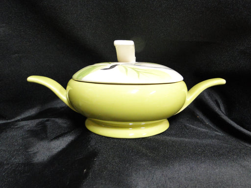 Red Wing Magnolia Chartreuse, MCM: Sugar Bowl & Lid, 3 1/8", Crazing, Discolor