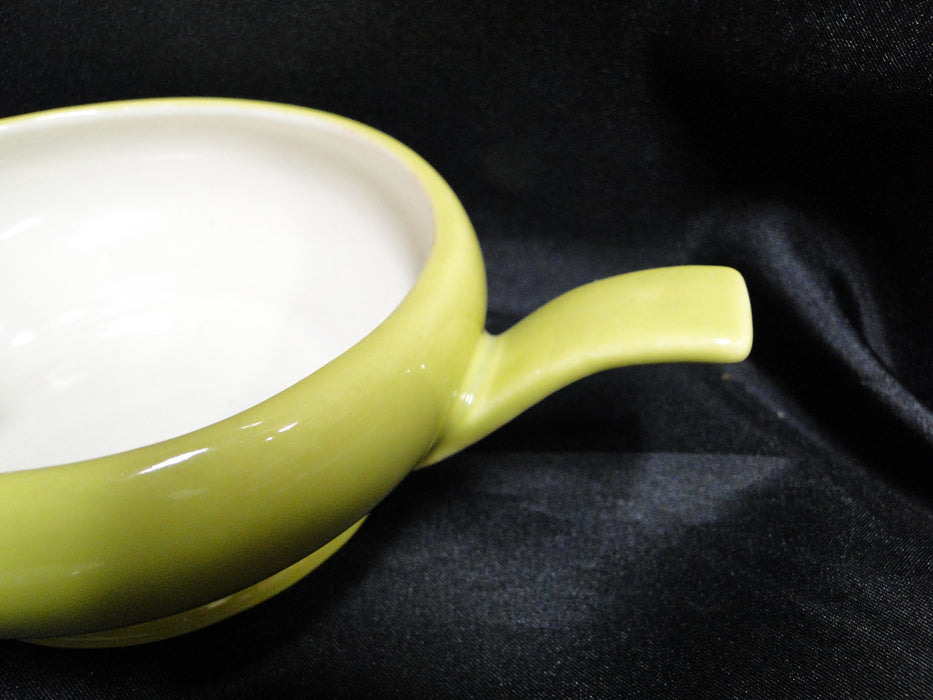 Red Wing Magnolia Chartreuse, MCM: Sugar Bowl & Lid, 3 1/8", Crazing, Discolor
