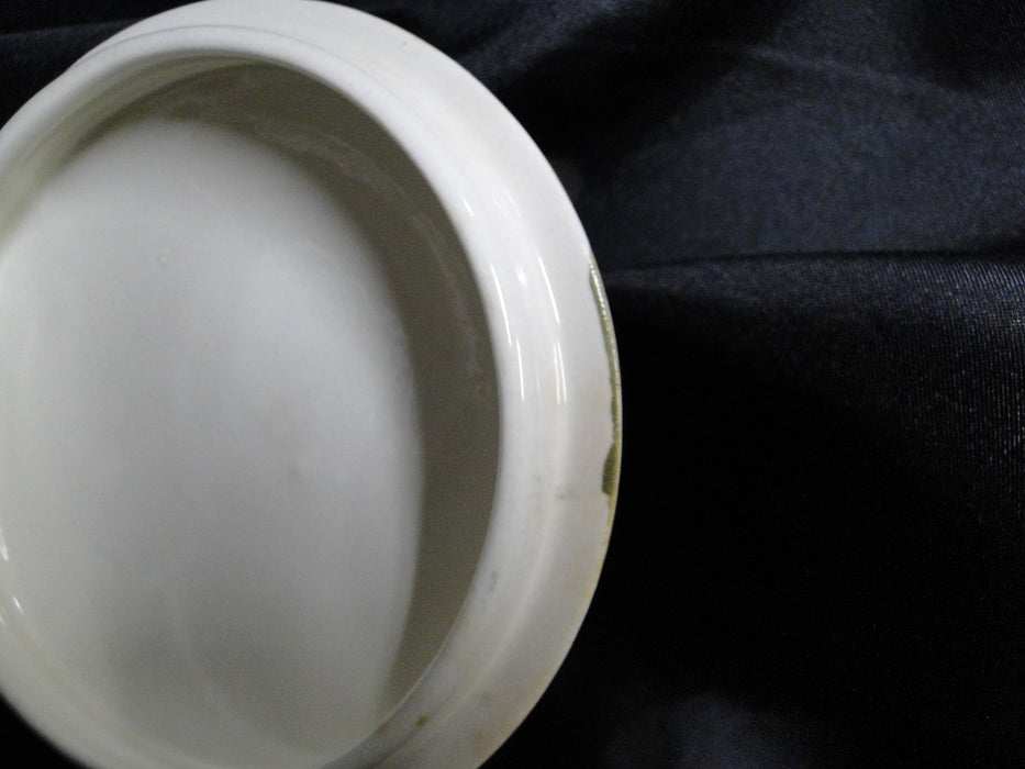 Red Wing Magnolia Chartreuse, MCM: Sugar Bowl & Lid, 3 1/8", Crazing, Discolor
