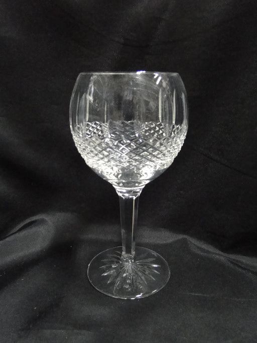 Waterford Crystal Glenmede, Cut Cross Hatch: Balloon Wine (s), 7 1/2" Tall