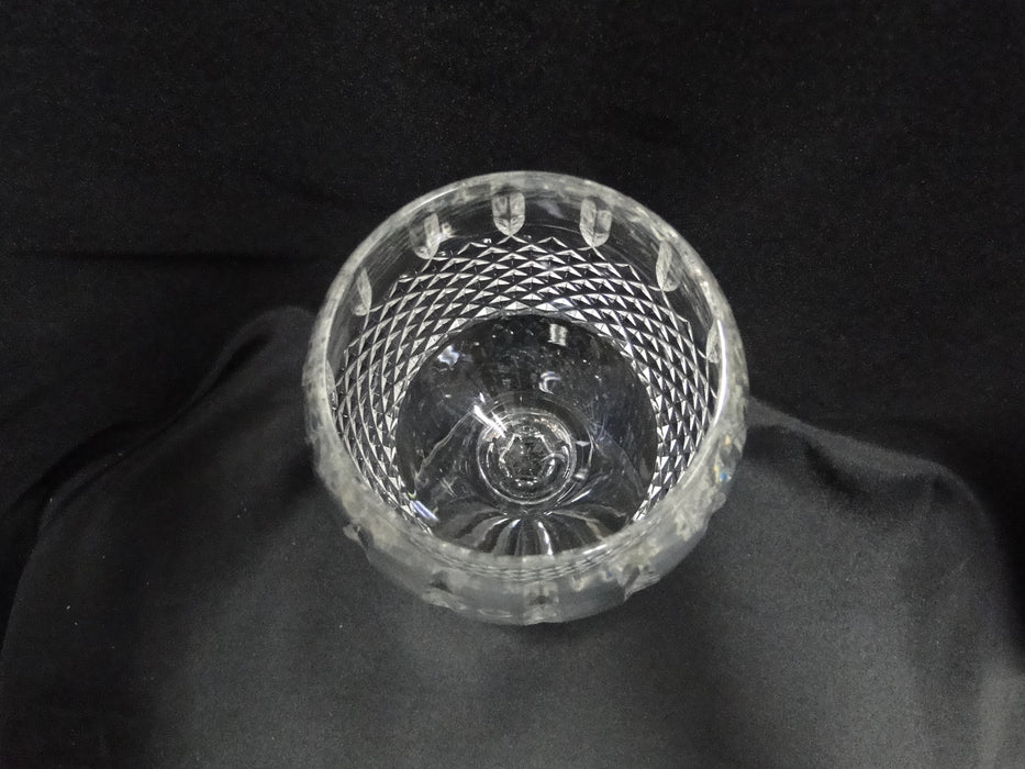 Waterford Crystal Glenmede, Cut Cross Hatch: Balloon Wine (s), 7 1/2" Tall