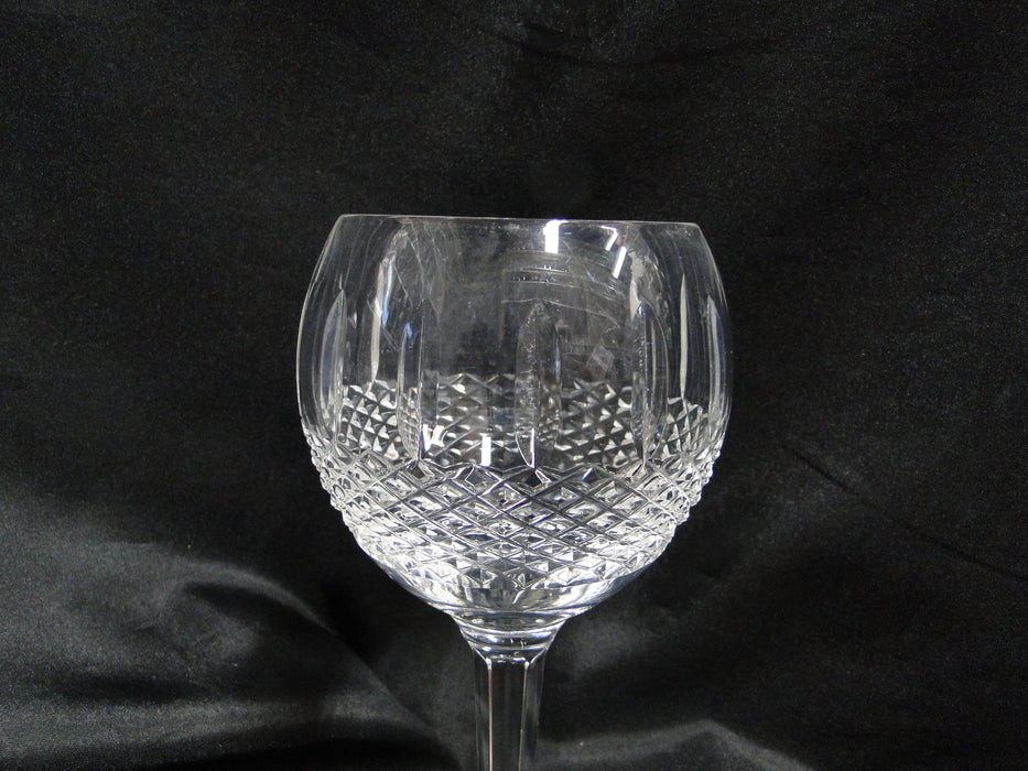 Waterford Crystal Glenmede, Cut Cross Hatch: Balloon Wine (s), 7 1/2" Tall