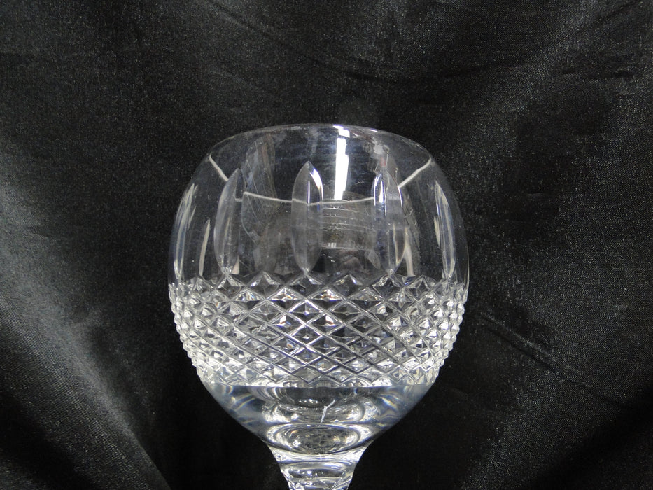 Waterford Crystal Glenmede, Cut Cross Hatch: Balloon Wine (s), 7 1/2" Tall