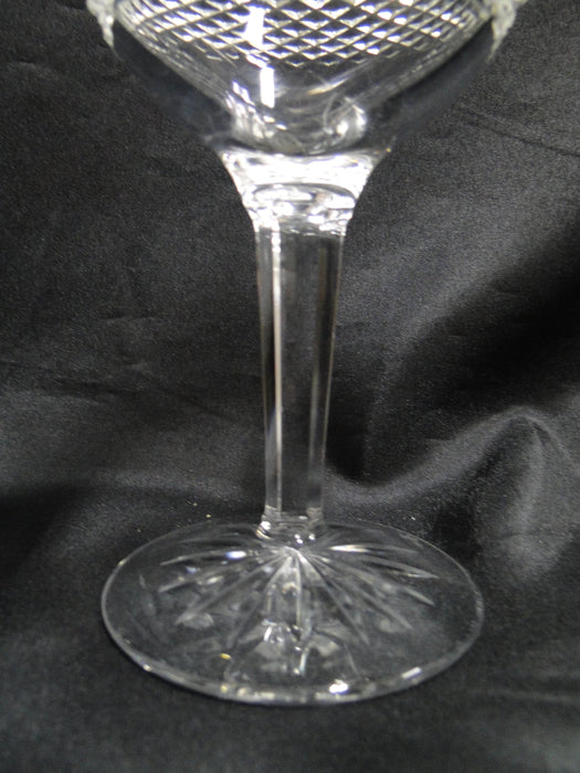 Waterford Crystal Glenmede, Cut Cross Hatch: Balloon Wine (s), 7 1/2" Tall