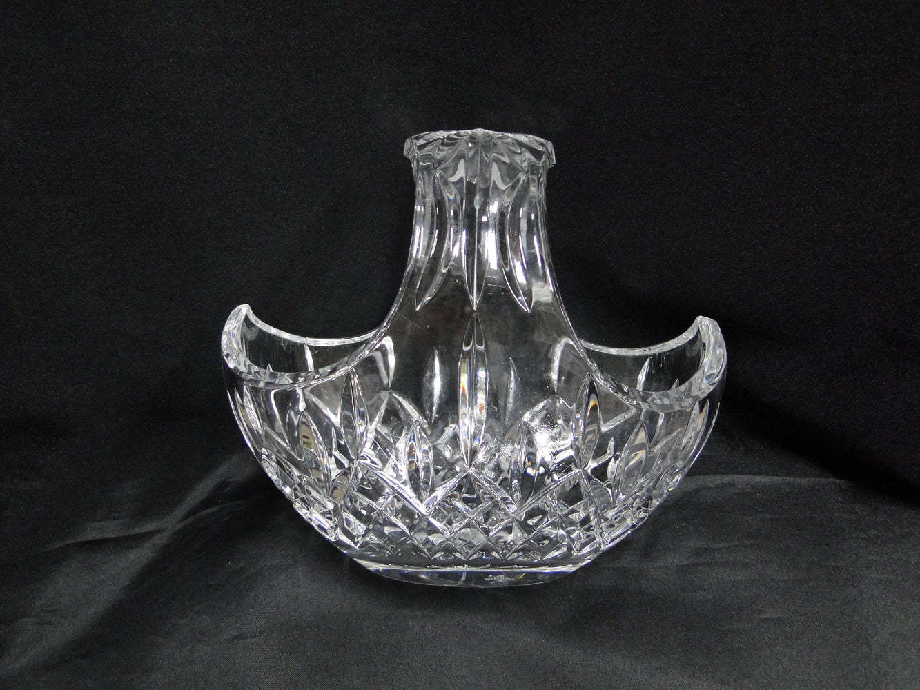 Waterford Crystal Lismore: Basket, 7 3/4" x 5" x 6 3/4" Tall