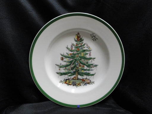 Spode Christmas Tree, Green Trim, England: Dinner Plate, 10 1/2", Flaw