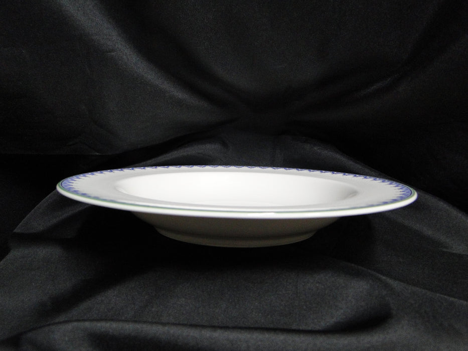 Villeroy & Boch Casa Look, Blue Leaves: Rim Soup Bowl (s), 9 1/8" x 1 3/8"