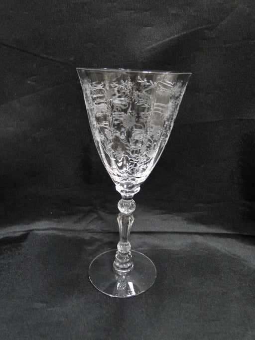 Fostoria Chintz, Etched Florals: Water Goblet (s), 7 5/8" Tall