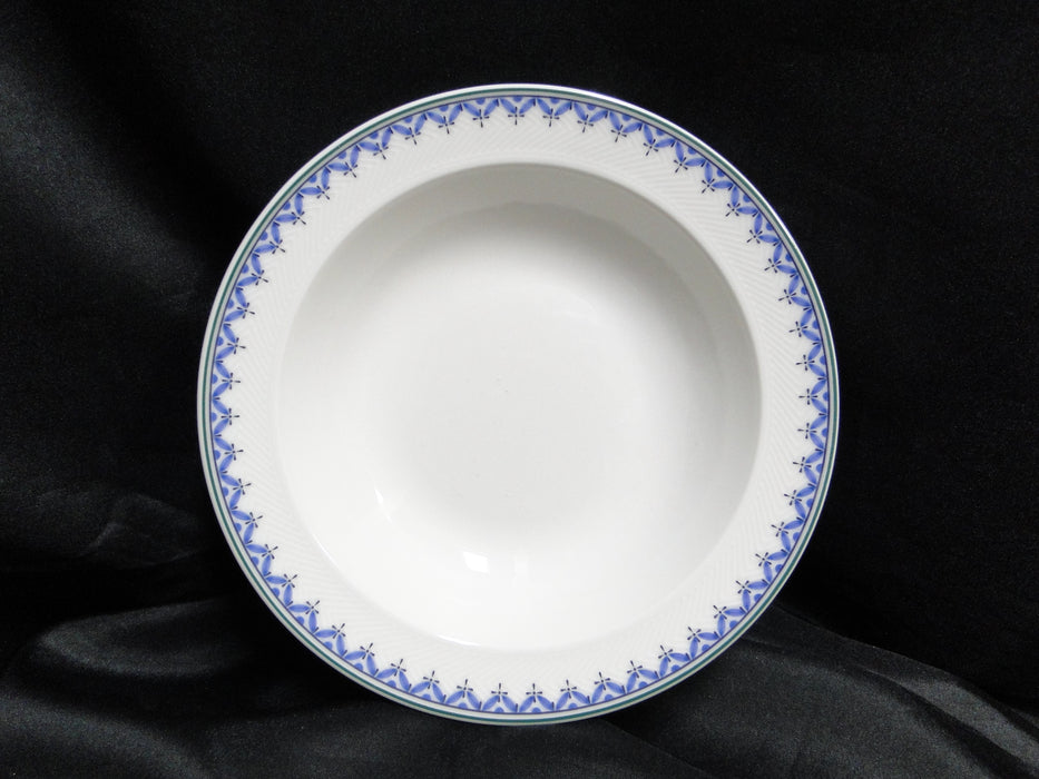 Villeroy & Boch Casa Look, Blue Leaves: Rim Cereal Bowl (s), 7 7/8" x 1.5"