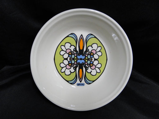 Iroquois Butterfly, Daisies, Peter Max: Coupe Soup Bowl (s), 7" x 1 7/8" Tall