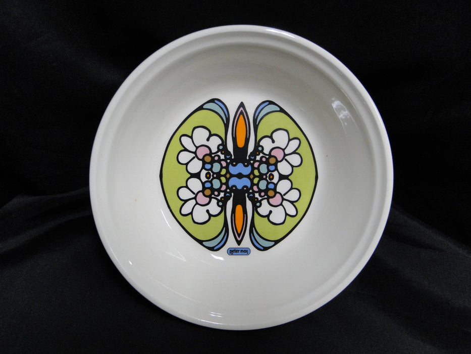 Iroquois Butterfly, Daisies, Peter Max: Coupe Soup Bowl (s), 7" x 1 7/8" Tall