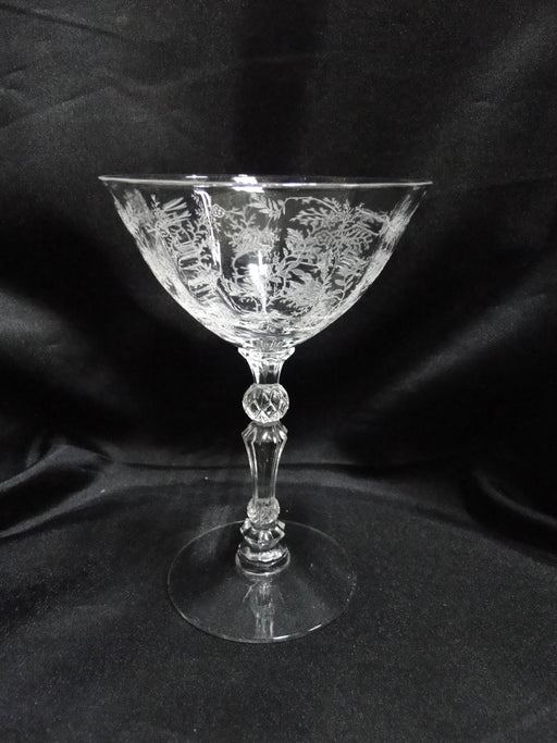 Fostoria Chintz, Etched Florals: Champagne / Sherbet (s), 5 5/8" Tall