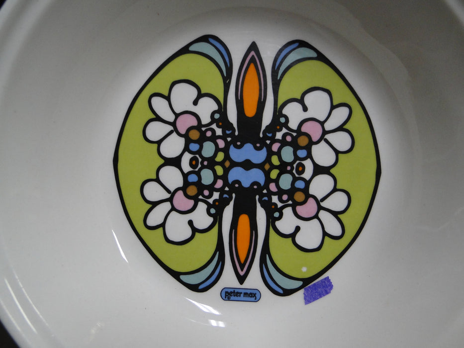 Iroquois Butterfly, Daisies, Peter Max: Coupe Soup Bowl, 7" x 1 7/8" Tall, As Is