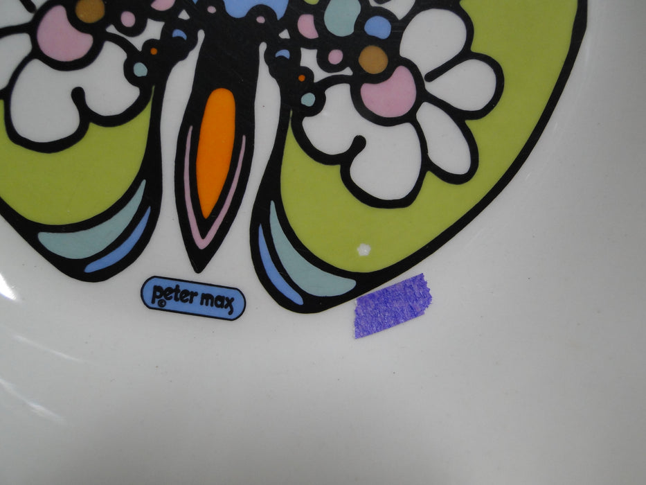 Iroquois Butterfly, Daisies, Peter Max: Coupe Soup Bowl, 7" x 1 7/8" Tall, As Is
