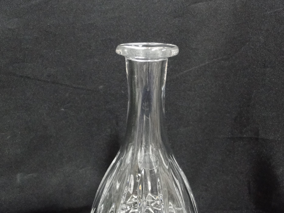 Wedgwood Crystal, Vertical & Criss Cross Cuts: Decanter & Stopper, 12 3/4" Tall