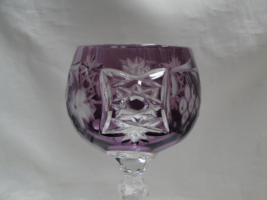 Ajka Marsala, Grapes Cut to Clear: Amethyst Purple Wine Hock, 8 1/4" Tall
