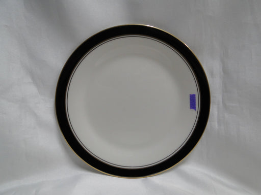 Noritake Ivory & Ebony, 7274, Black Band w/ Gold: Bread Plate (s), 6 1/2", Wear