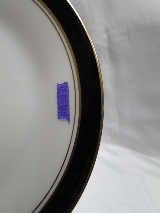 Noritake Ivory & Ebony, 7274, Black Band w/ Gold: Bread Plate (s), 6 1/2", Wear
