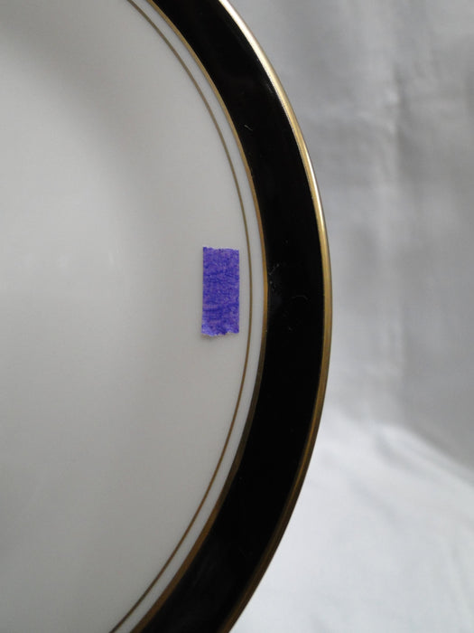 Noritake Ivory & Ebony, 7274, Black Band w/ Gold: Bread Plate (s), 6 1/2", Wear