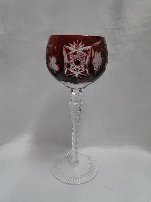 Crystal Clear Industries Grape, Grapes Cut to Clear: Ruby Red Wine Hock, 8 1/4"