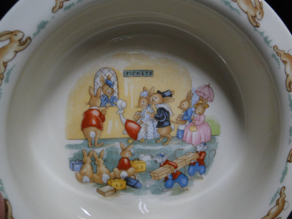 Royal Doulton Bunnykins: Rabbit Ticket Queue Bowl & Spoon Children's Set