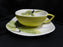 Red Wing Magnolia Chartreuse, MCM: Cup & Saucer Set, 1 7/8" Tall, Chip