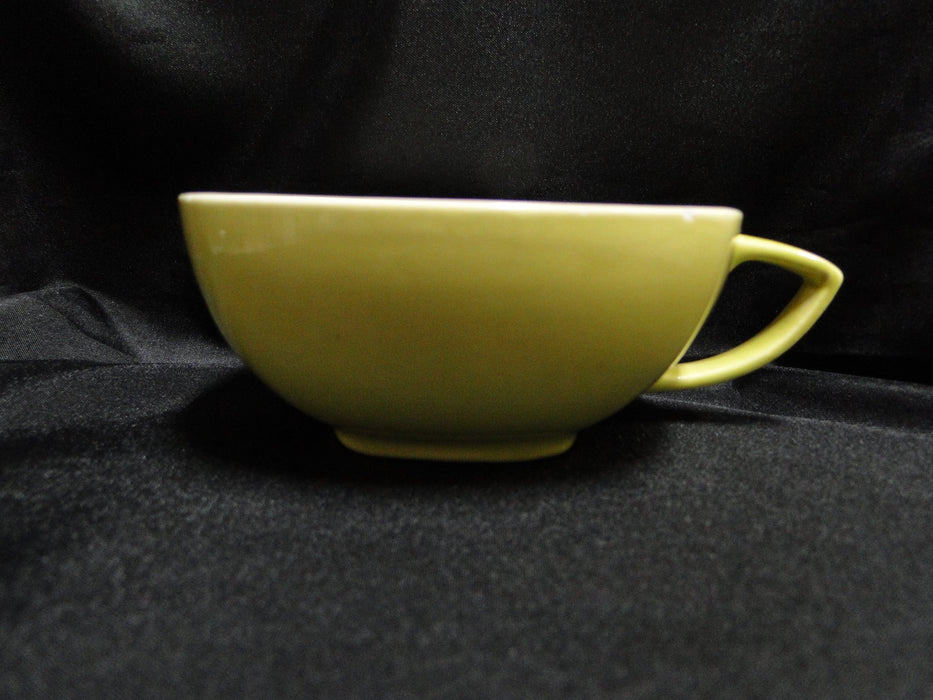 Red Wing Magnolia Chartreuse, MCM: Cup & Saucer Set, 1 7/8" Tall, Chip