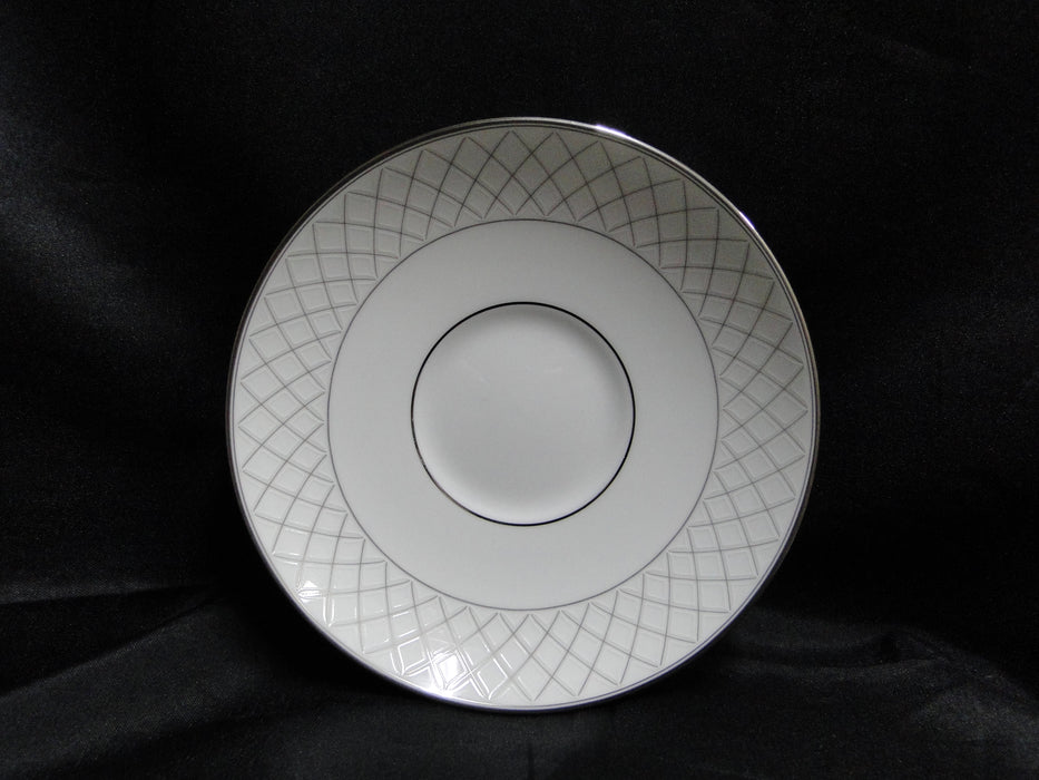 Waterford Crosshaven Platinum, Platinum Trellis: Cup & Saucer Set (s), 3 1/8"