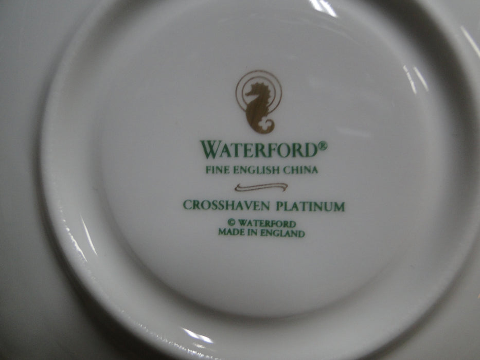 Waterford Crosshaven Platinum, Platinum Trellis: Cup & Saucer Set (s), 3 1/8"
