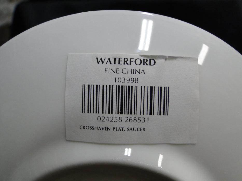 Waterford Crosshaven Platinum, Platinum Trellis: Cup & Saucer Set (s), 3 1/8"