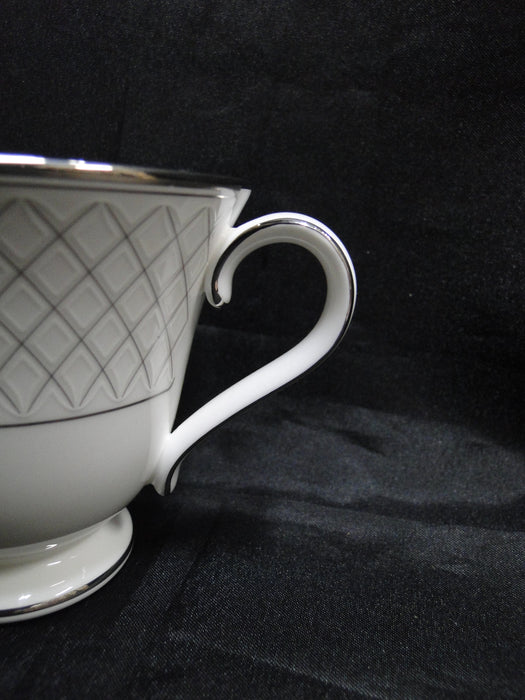 Waterford Crosshaven Platinum, Platinum Trellis: Cup & Saucer Set (s), 3 1/8"
