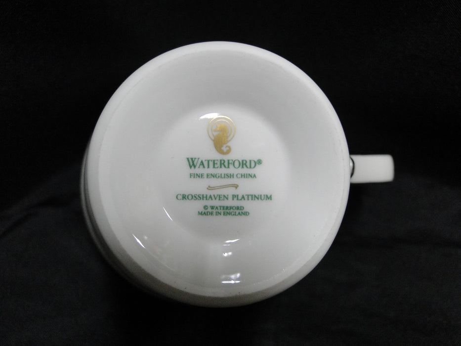 Waterford Crosshaven Platinum, Platinum Trellis: Cup & Saucer Set (s), 3 1/8"