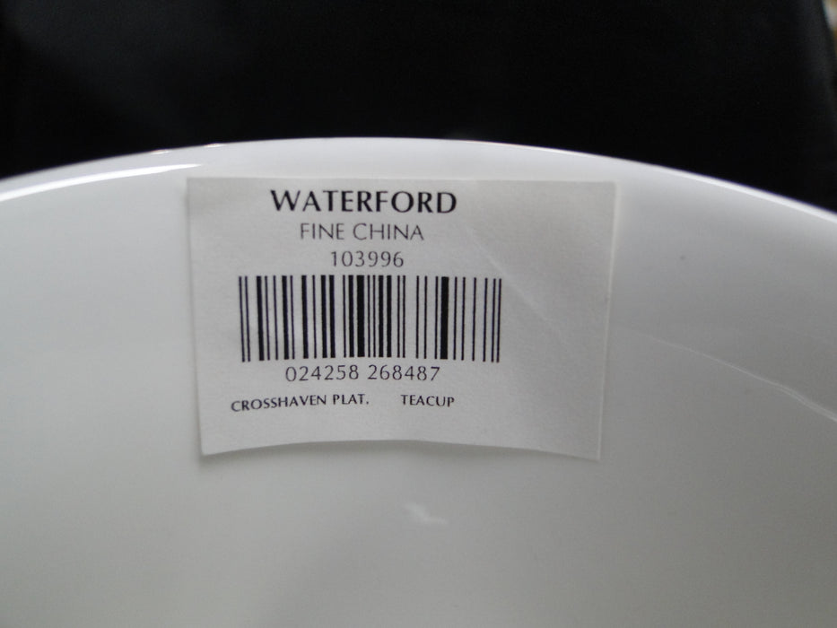 Waterford Crosshaven Platinum, Platinum Trellis: Cup & Saucer Set (s), 3 1/8"