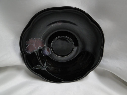 Mikasa Tango, Black w/ Florals, EJ702: 6 1/8" Saucer Only