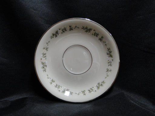 Lenox Brookdale, White Florals, Platinum Trim: 5 3/4" Saucer Only, No Cup