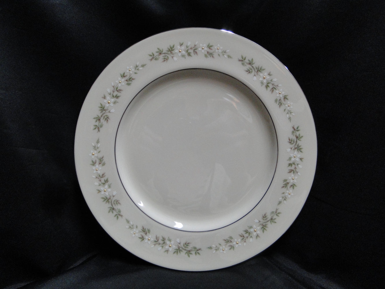 Lenox Brookdale, White Florals, Platinum Trim: Dinner Plate (s), 10 1/2"