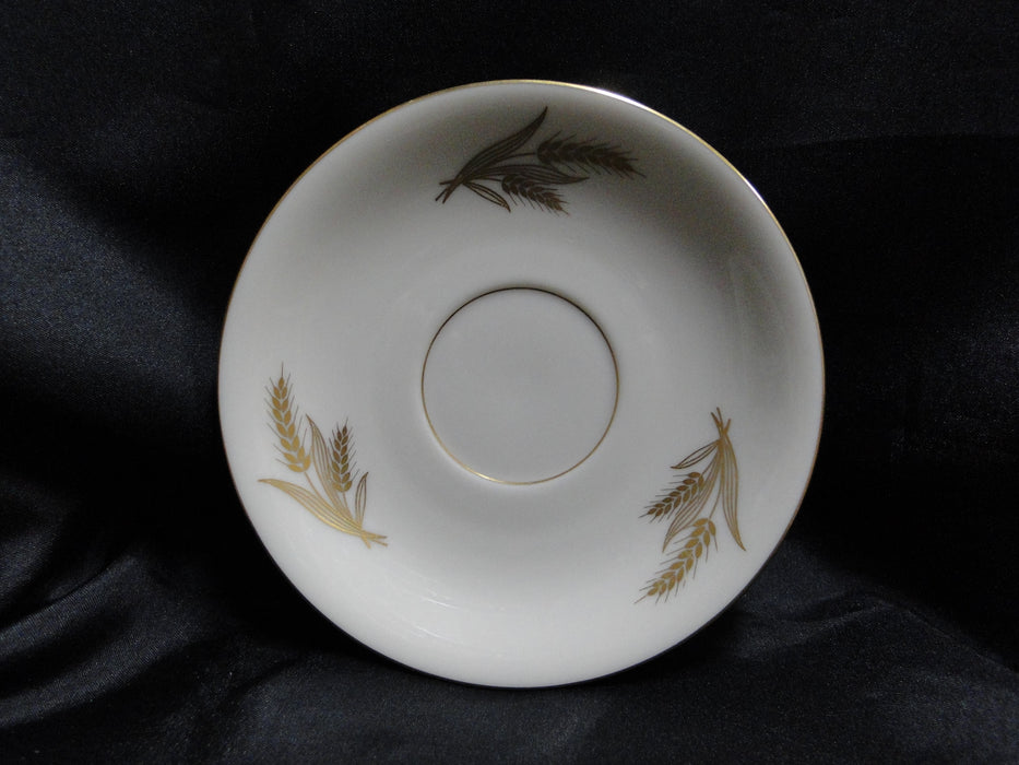 Lenox Harvest, Ivory w/ Gold Wheat: Cup & Saucer Set, 2 1/8" Tall