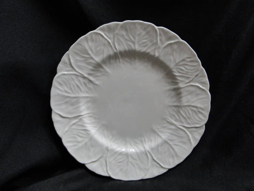 Coalport Countryware, White Embossed Leaves: Salad Plate (s), 8 1/8", Crazing