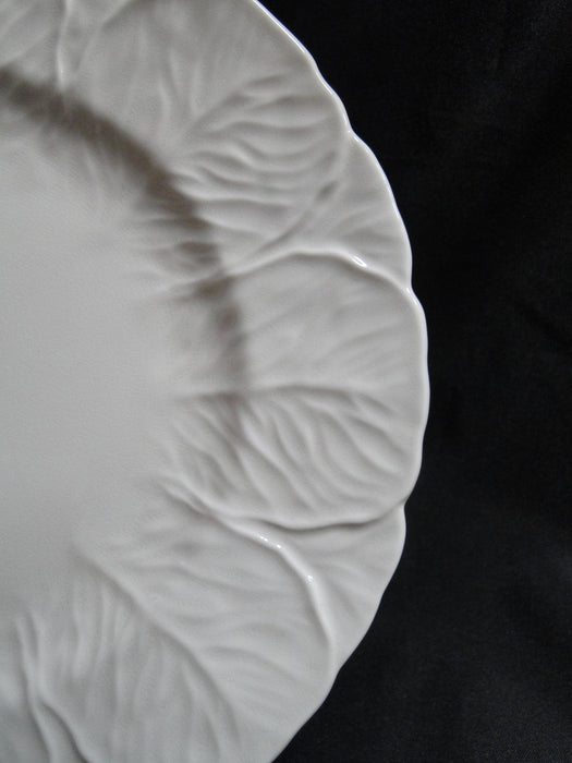 Coalport Countryware, White Embossed Leaves: Salad Plate (s), 8 1/8", Crazing