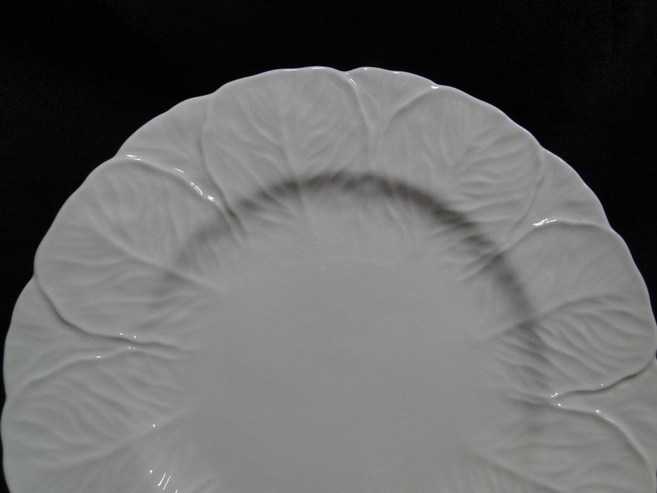 Coalport Countryware, White Embossed Leaves: Salad Plate (s), 8 1/8", Crazing
