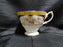 Royal Albert Lady Hamilton, Red, Florals: Footed Cup & Saucer Set (s), 2 3/4"