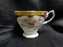 Royal Albert Lady Hamilton, Red, Florals: Footed Cup & Saucer Set, 2 3/4", As Is