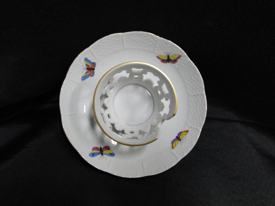 Herend Rothschild Bird: Trembleuse Cup & Saucer Set, 3 1/4" Tall, 713, RO