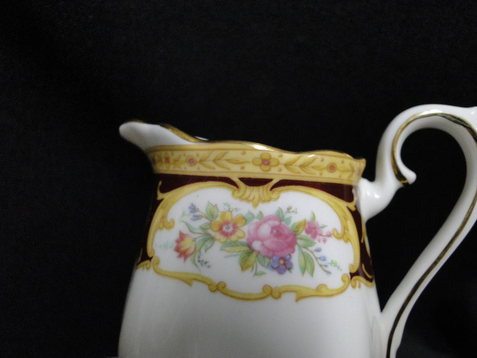 Royal Albert Lady Hamilton, Red, Florals: Mini Creamer / Cream Pitcher, 3 1/8"
