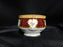 Royal Albert Lady Hamilton, Red, Florals: Mini Open Sugar Bowl, 2 1/8"