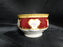Royal Albert Lady Hamilton, Red, Florals: Mini Open Sugar Bowl, 2 1/8"