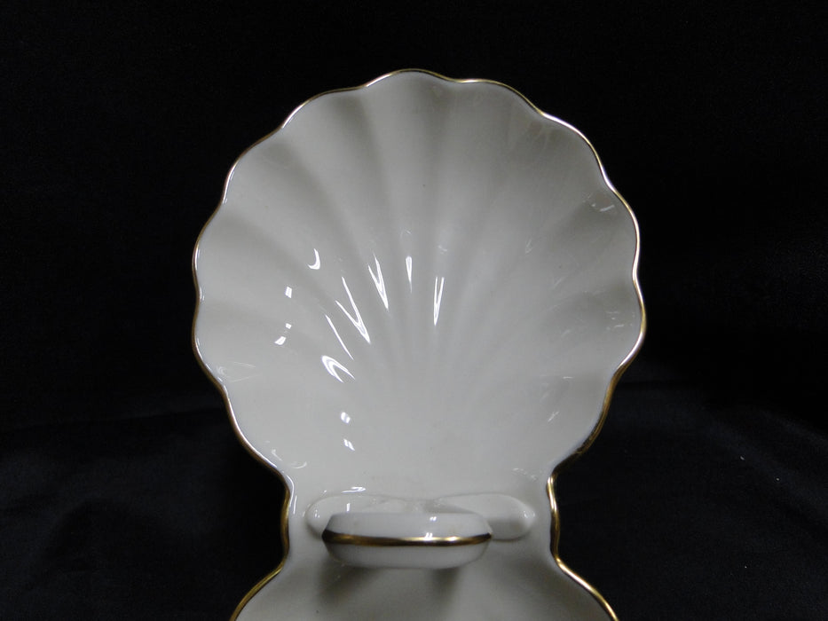 Lenox Bermuda Collection, Gold Trim: Handled Divided Server / Relish Dish 9 1/8"